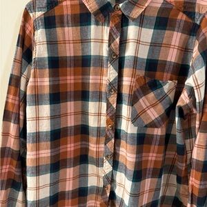 Sonoma Multicolor Plaid Flannel Button Shirt